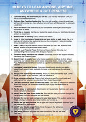 20 Keys to Lead Anyone, Anytime & Get Results Workbook